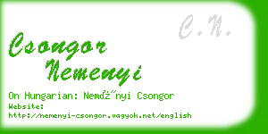 csongor nemenyi business card